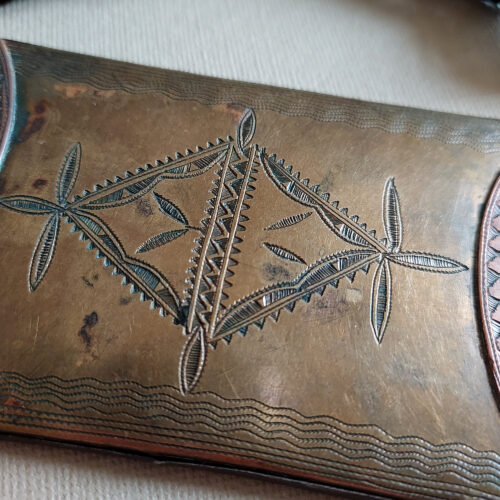 Tuareg brass amulet container from Mali.