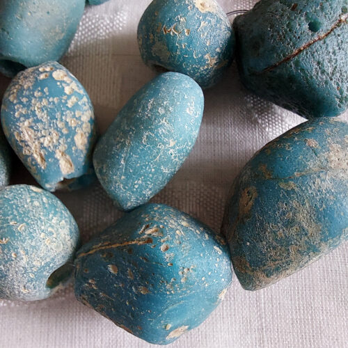 Old faience beads from Mali.