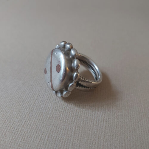 Fulani Peul fancy silver ring from Mali.