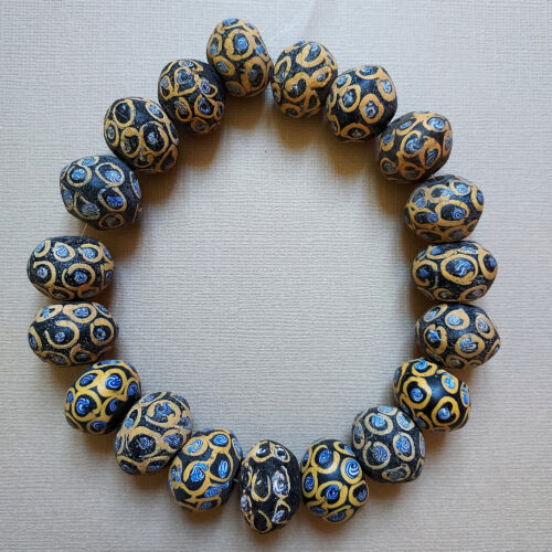 Large Venetian glass King beads from the African trade.