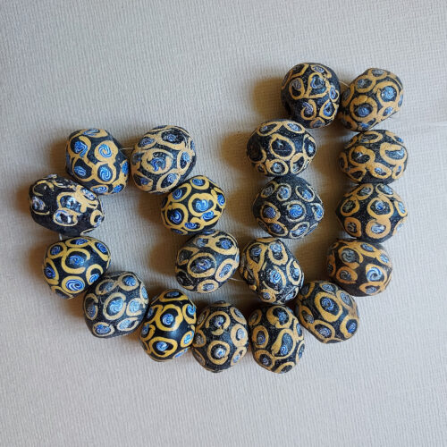 Large Venetian glass King beads from the African trade.