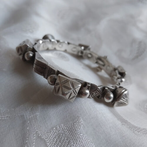 Old silver Guedra bracelet from southern Morocco.