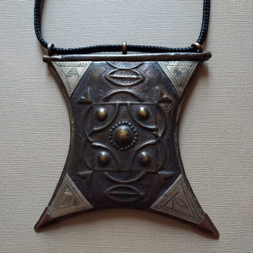 Old authentic Tuareg amulet box pendant from Niger.