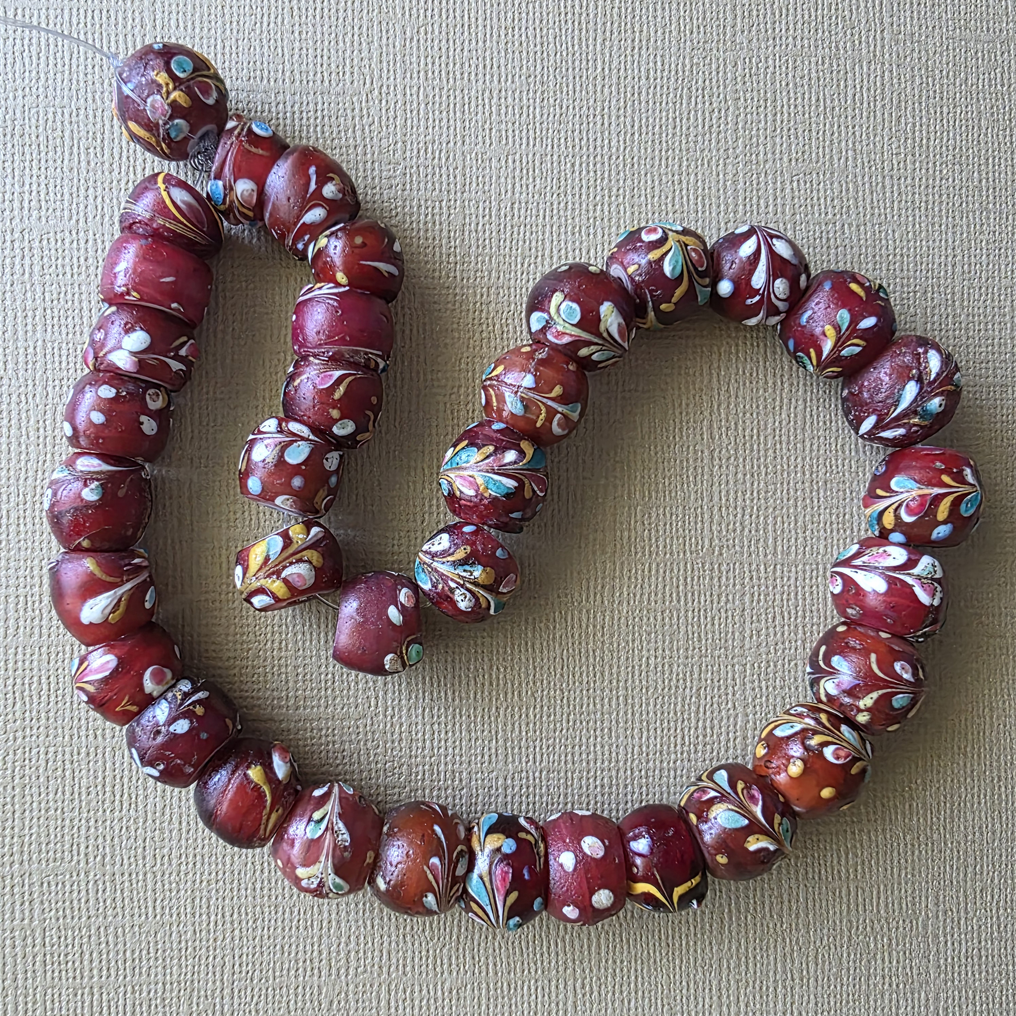 Antique Venetian fancy trade beads