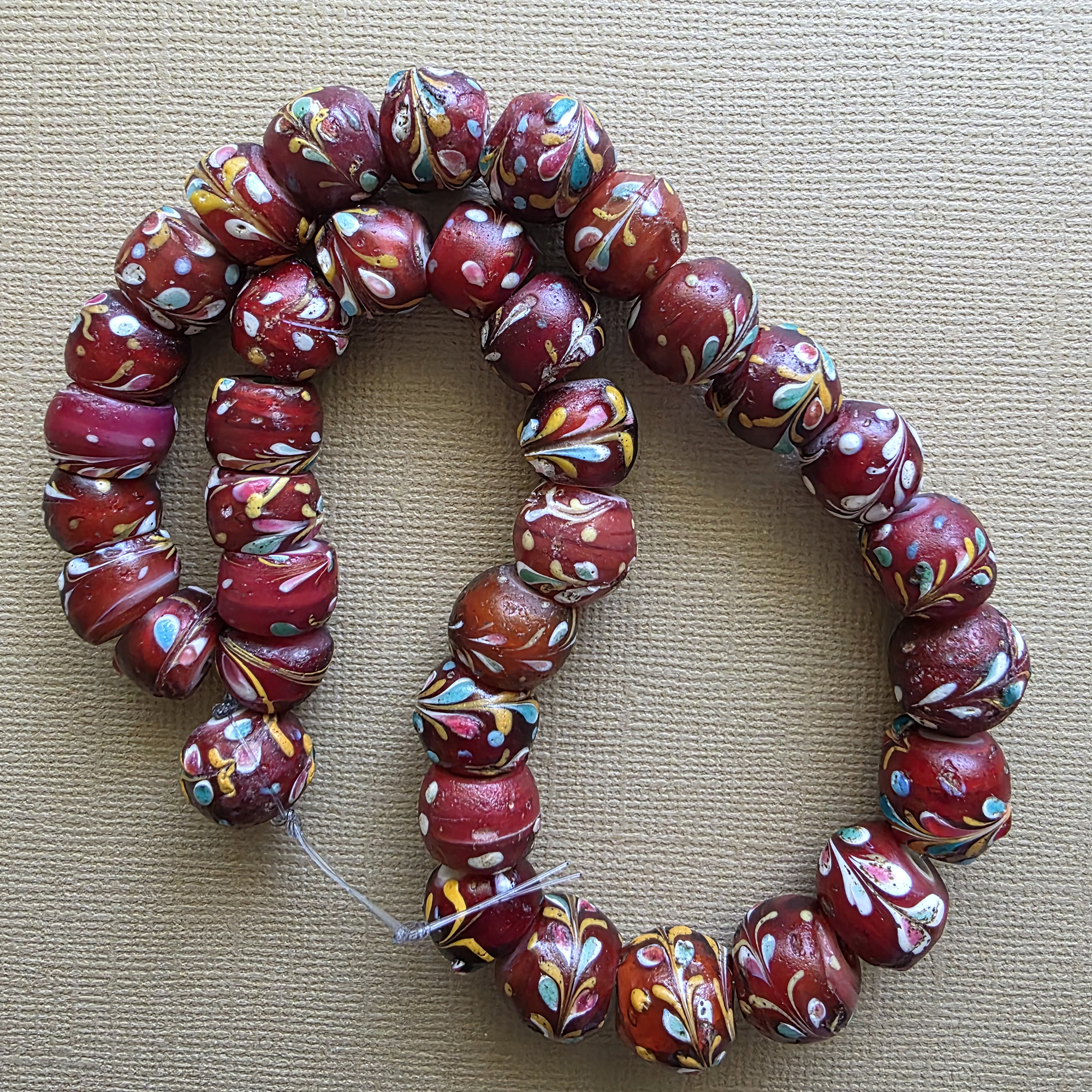 Antique Venetian fancy trade beads