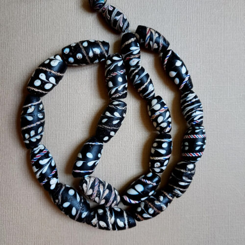 Antique Venetian trade beads from Mali.