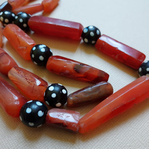 Agate and trade beads.