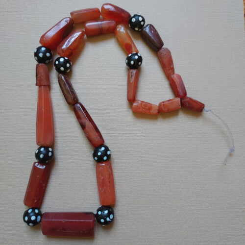 Agate and trade beads.