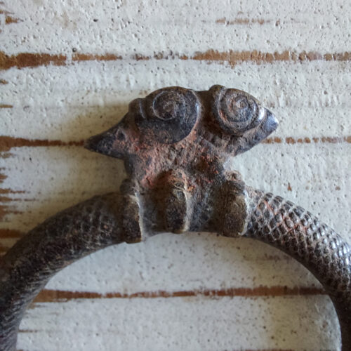 Old child amulet copper alloy bracelet from Burkina Faso