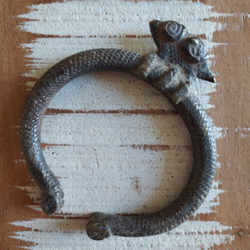 Old child amulet copper alloy bracelet from Burkina Faso