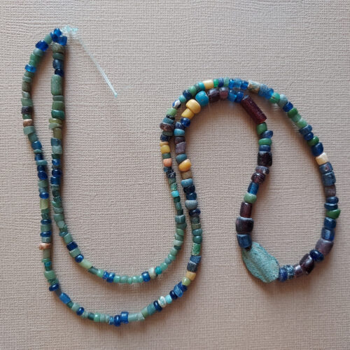 Ancient Djenne glass beads from Mali.