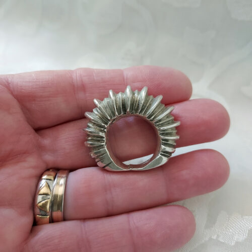 Superb Fulani silver pendant or ring from Mali.