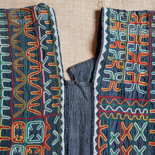 Wodaabe Bororo top or garment with embroidery for Gerewol courtship festivities.