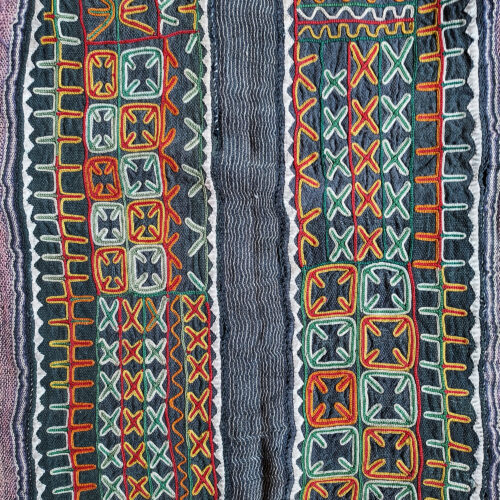 Wodaabe Bororo top or garment with embroidery for Gerewol courtship festivities.