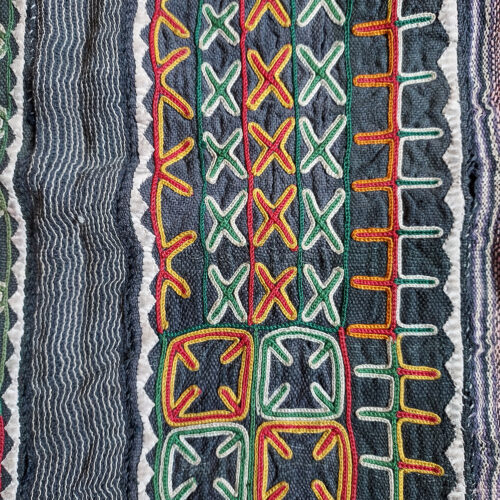 Wodaabe Bororo top or garment with embroidery for Gerewol courtship festivities.