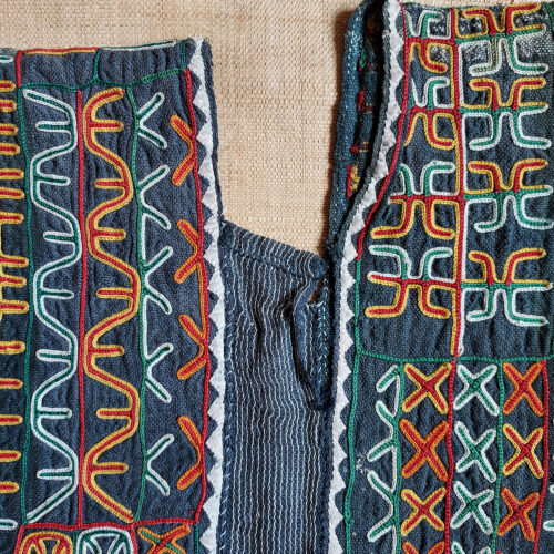 Wodaabe Bororo top or garment with embroidery for Gerewol courtship festivities.