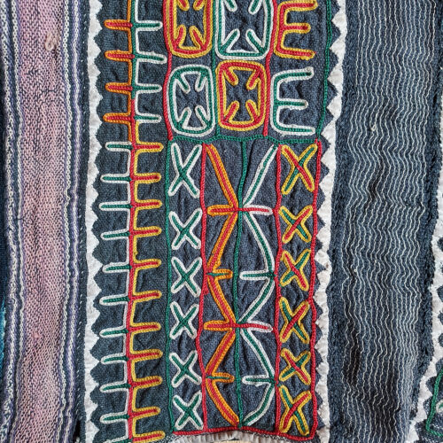 Wodaabe Bororo top or garment with embroidery for Gerewol courtship festivities.