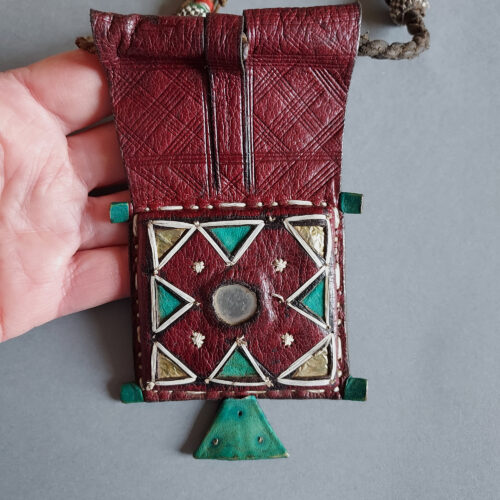 Wodaabe amulet with mirror against the evil eye.