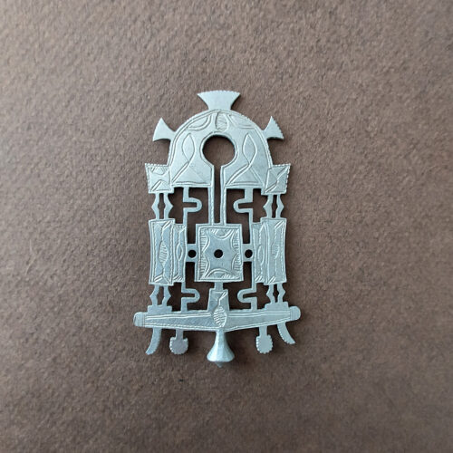 decorative aluminium plaque or adornment from Africa