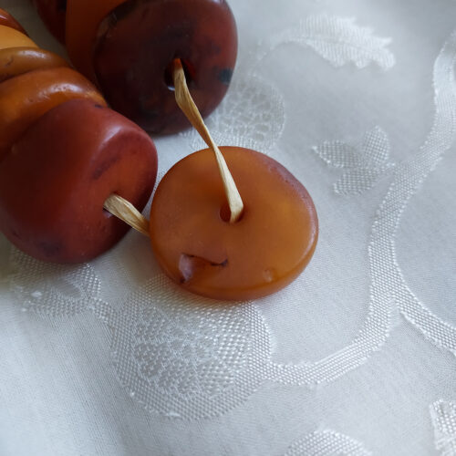 antique natural butterscotch amber beads