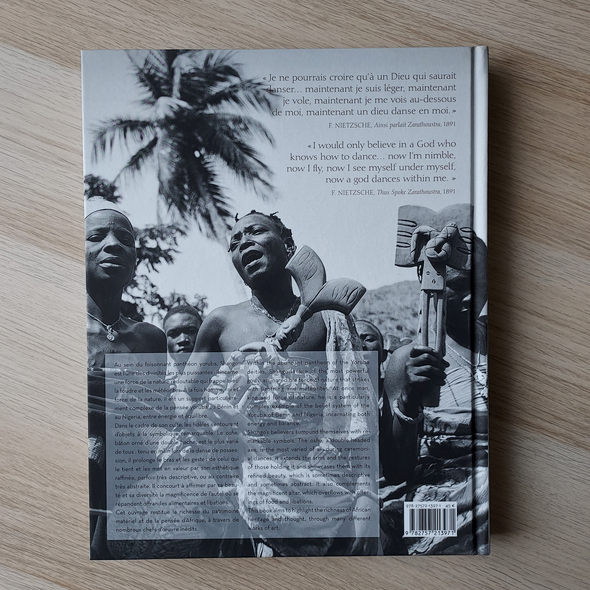 Book on African tribal art on the subject of Shango