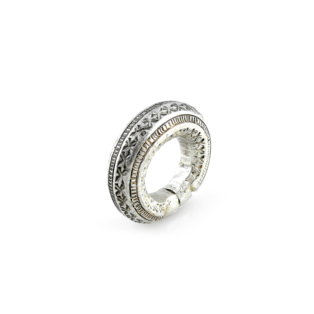 Fulani Silver Statement Ring or Pendant Size 12, Mali