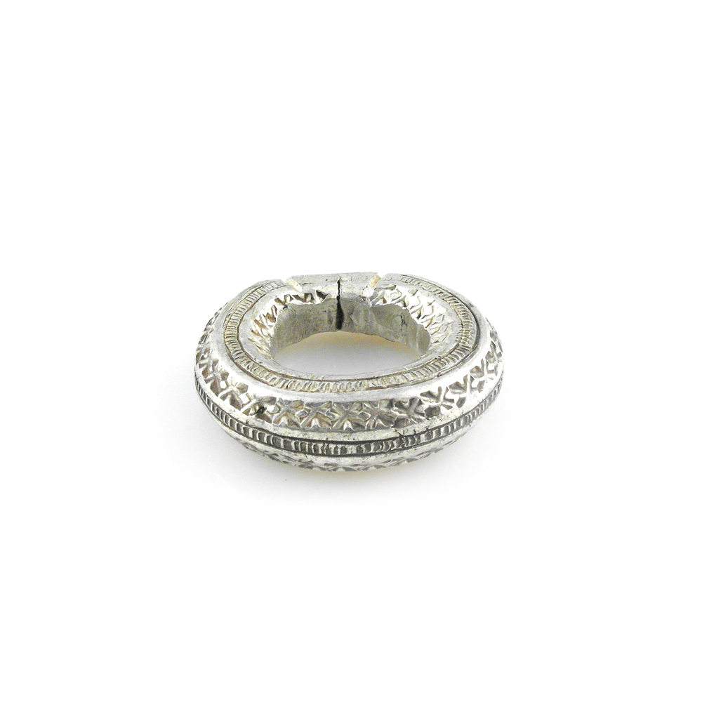 Fulani Silver Statement Ring or Pendant Size 12, Mali - Image 4