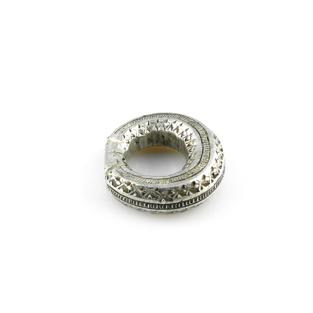 Fulani Silver Statement Ring or Pendant Size 12, Mali - Image 5