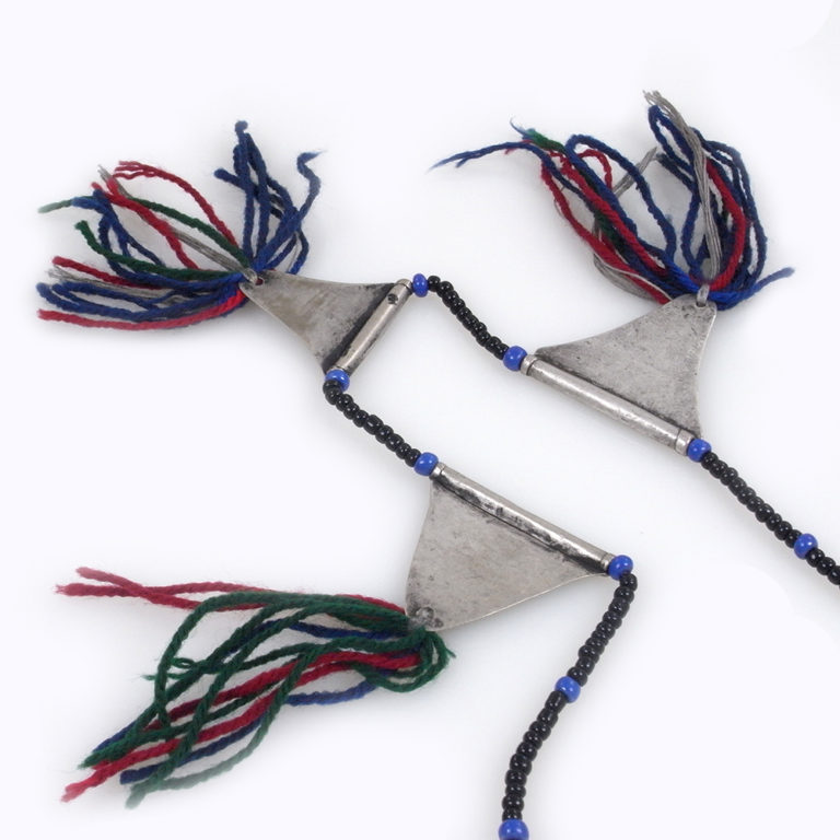 Tuareg Silver Necklace Takassa with Tassels, Niger - Image 5