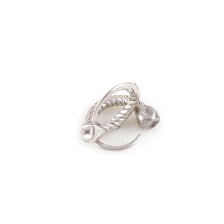 Tuareg Silver Tsabit Tizabaten Earrings, Niger - Image 4