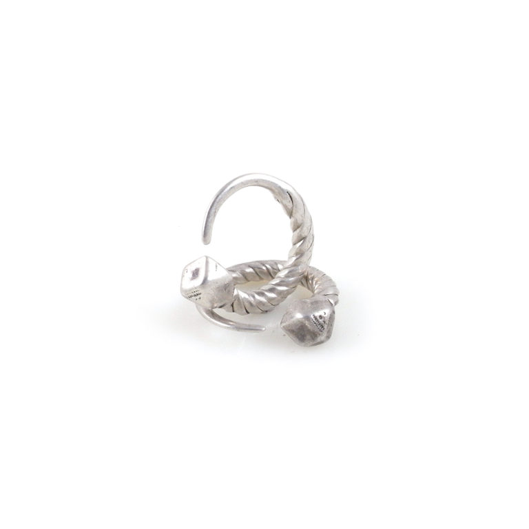 Tuareg Silver Tsabit Tizabaten Earrings, Niger - Image 5