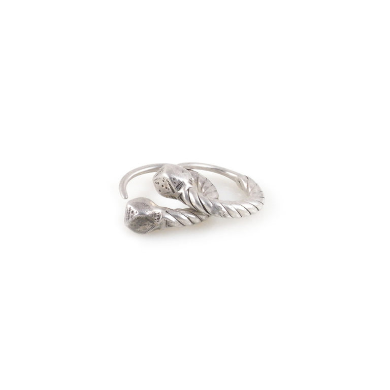 Tuareg Silver Tsabit Tizabaten Earrings, Niger - Image 7
