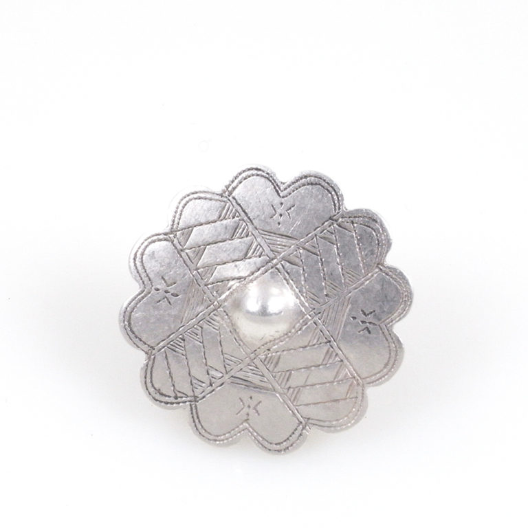 Tuareg Silver Kel Aïr Ring Signed Size 7 1/2, Niger