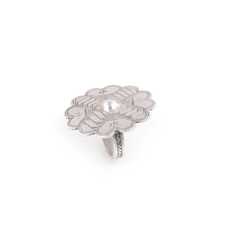 Tuareg Silver Kel Aïr Ring Signed Size 7 1/2, Niger - Image 2