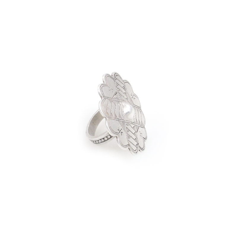 Tuareg Silver Kel Aïr Ring Signed Size 7 1/2, Niger - Image 5