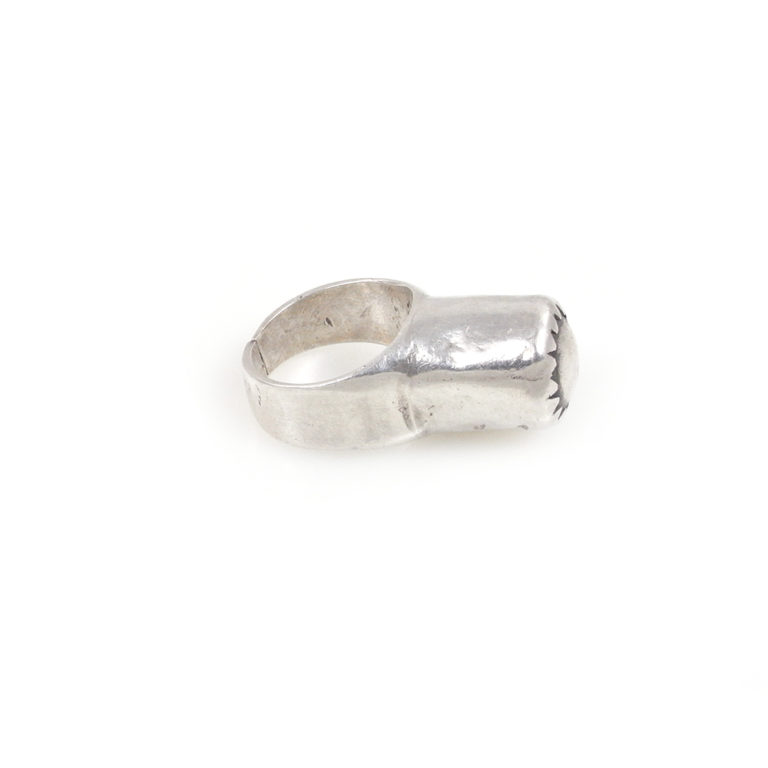Majestic Tuareg Silver Amulet Ring US 11 1/2, Mali - Image 4
