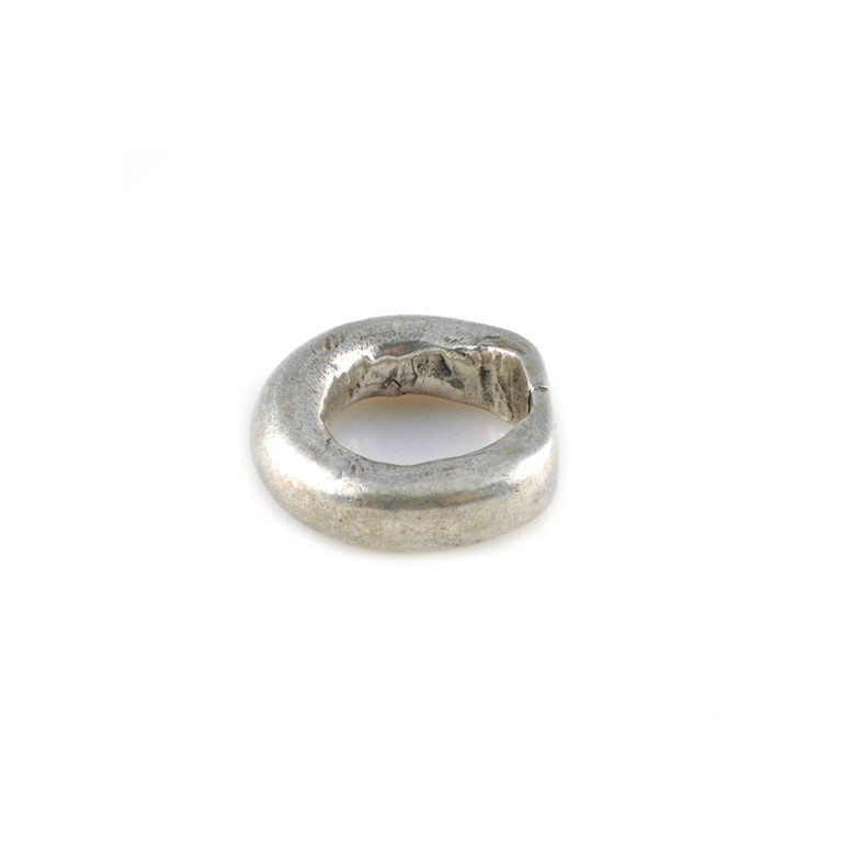 Tuareg Silver Ring with Circle Symbols US Size 12, Mali - Image 4