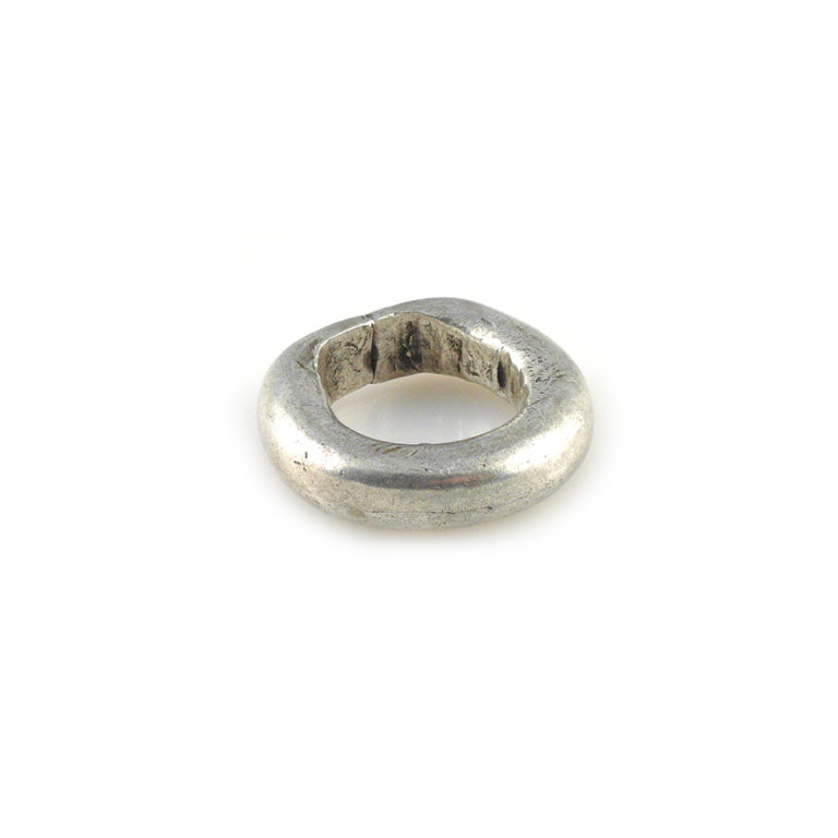 Tuareg Silver Ring with Circle Symbols US Size 12, Mali - Image 5