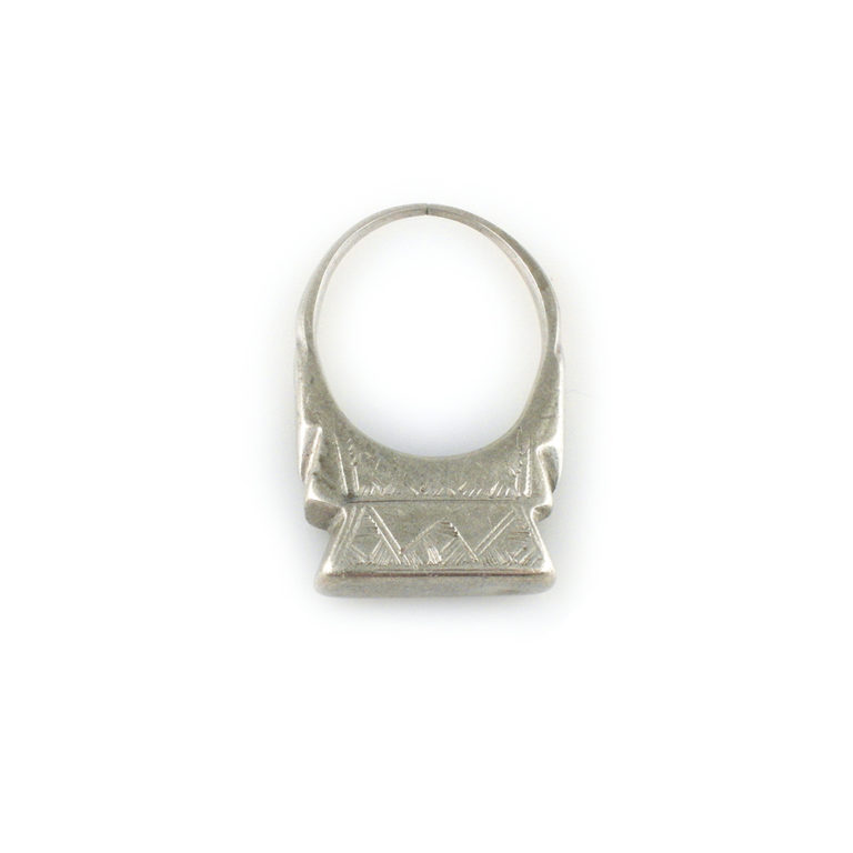 Very Old Coin Silver Tuareg Ring US 10 1/2, Niger