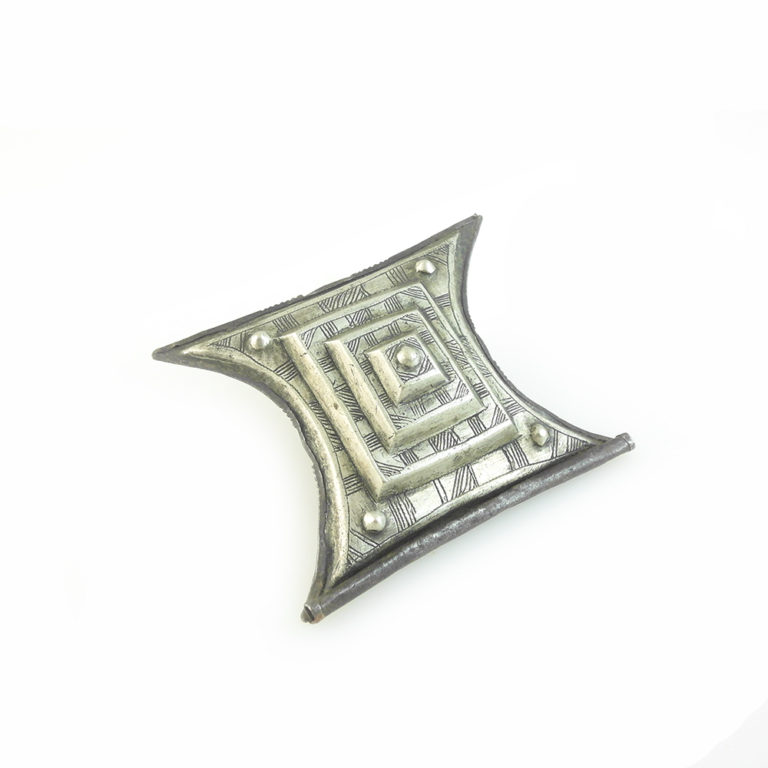 Tuareg Silver Amulet Pendant with Design, Mali - Image 3