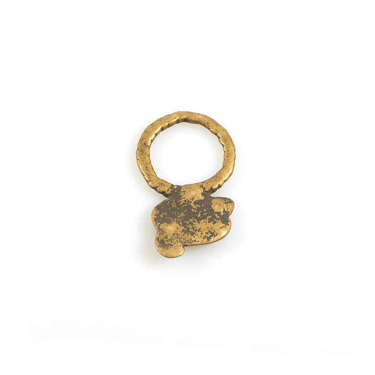 Lobi Brass Chameleons Ring Size 11 1/2, Burkina Faso - Image 5