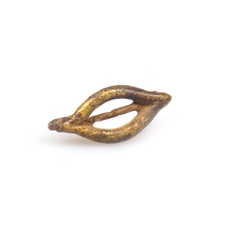 miniature lobi amulet of an anklet or chevillière from burkina faso