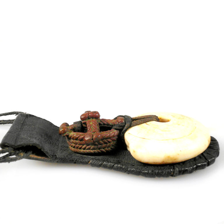 Tuareg Conch Shell Amulet Necklace, Mali - Image 4