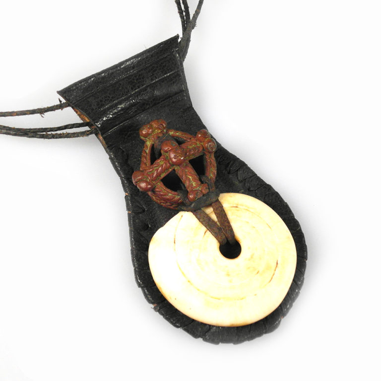 Tuareg Conch Shell Amulet Necklace, Mali - Image 6