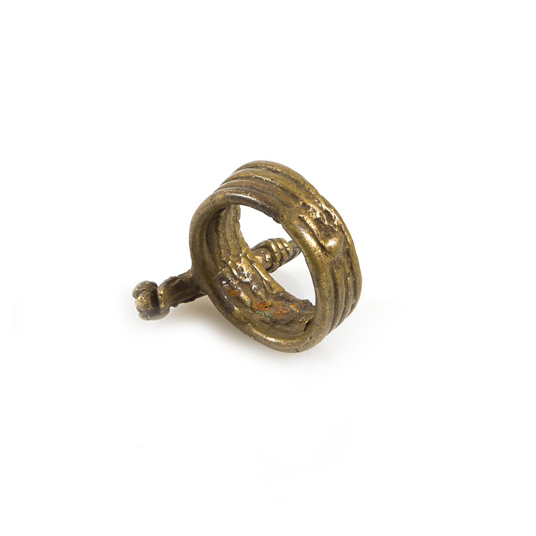 Old Lobi Bronze Ring of Chameleon, Burkina Faso - Image 5