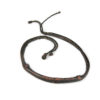 African Tribal Worn Leather Amulet Waist Belt with Magic Grigri, Mali
