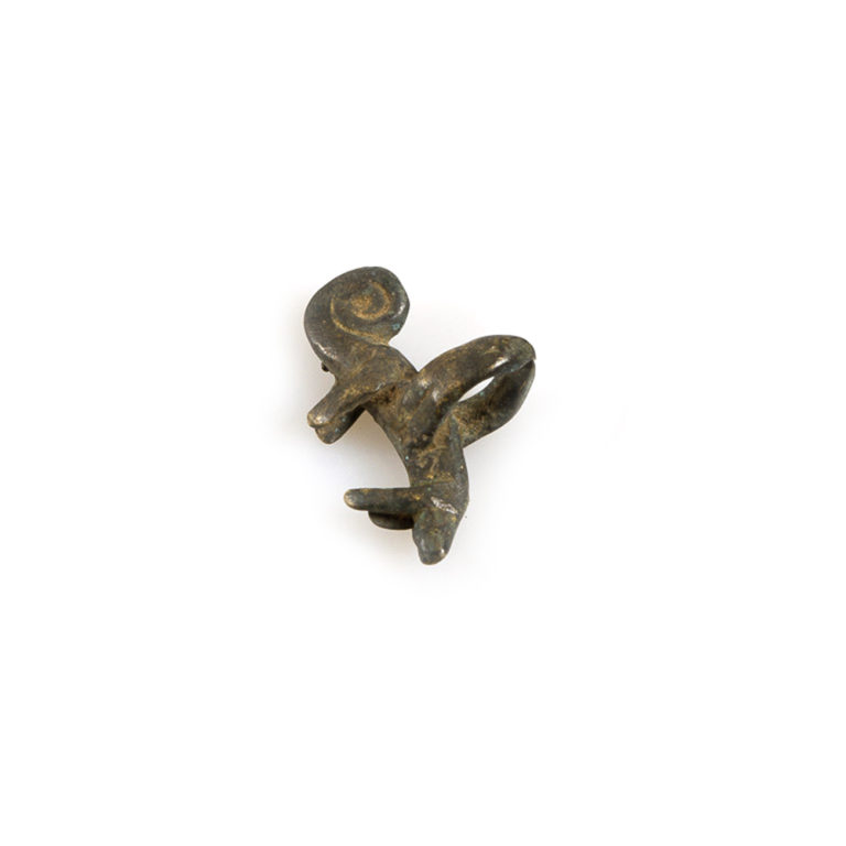 Lobi Bronze Chameleon Amulet Pendant, Burkina Faso - Image 2