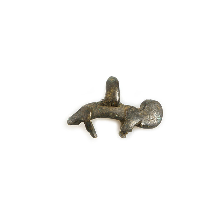 Lobi Bronze Chameleon Amulet Pendant, Burkina Faso - Image 5