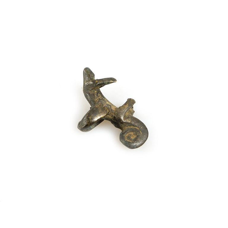 Lobi Bronze Chameleon Amulet Pendant, Burkina Faso - Image 4