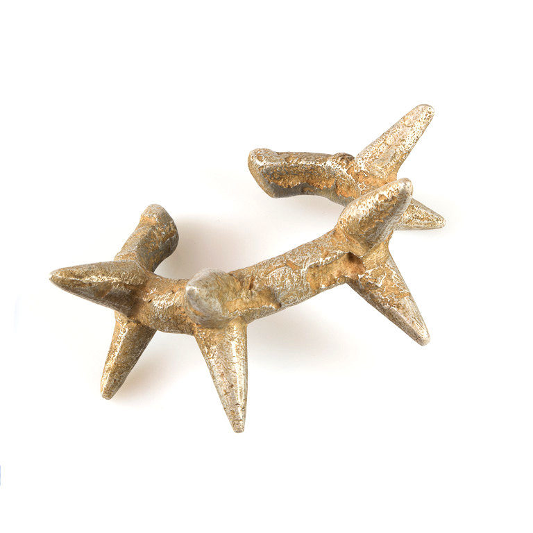 Bobo aluminium bracelet with spikes from Burkina Faso.